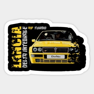 Delta Integrale HF Turbo Yellow Sticker